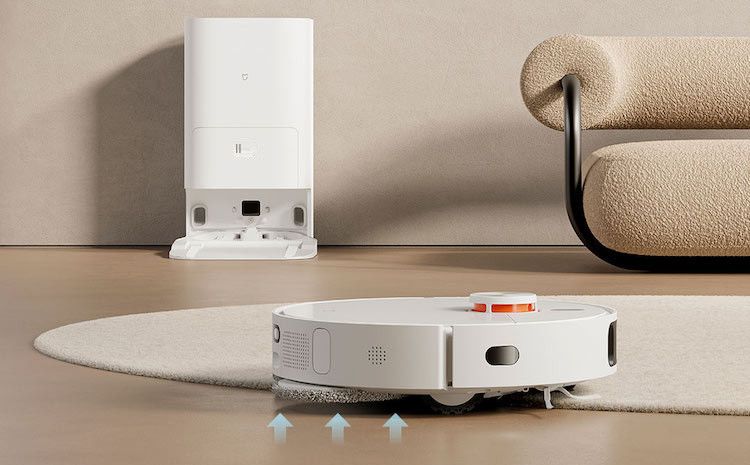 Xiaomi Mijia all-in-one lifts the mopping pads on carpets
