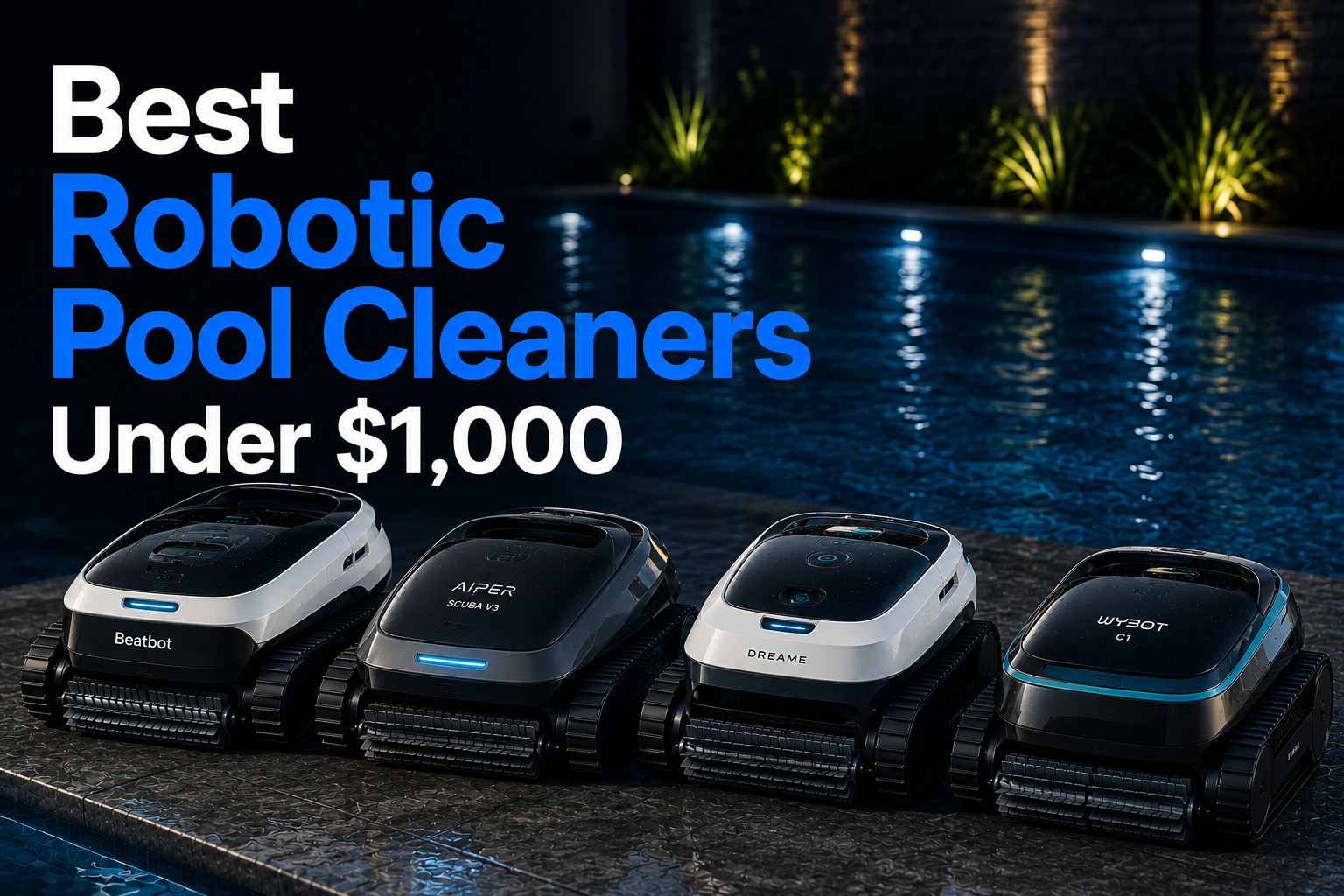 Best Robotic Pool Cleaners Under $1,000 (2026)