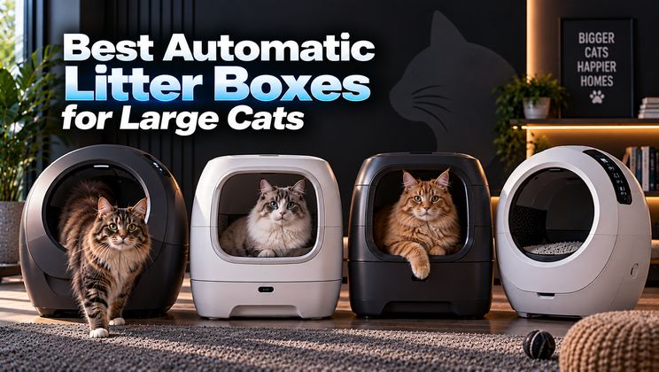 Best Automatic Litter Boxes for Large Cats (2026)