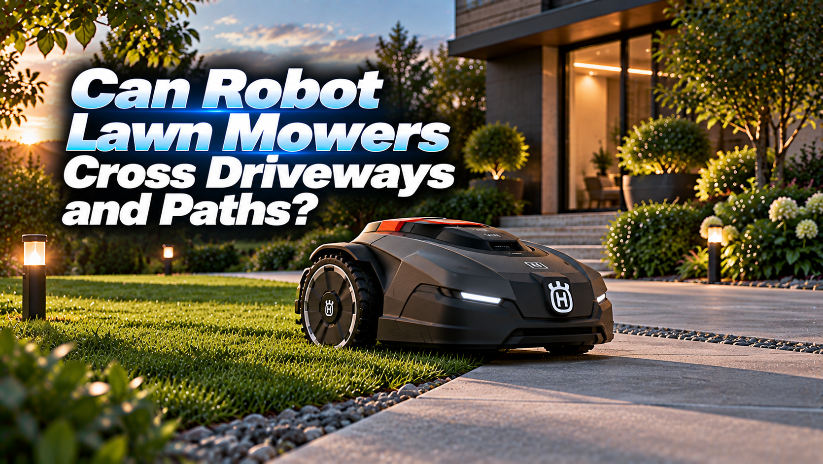 Can Robot Lawn Mowers Cross Driveways and Paths?