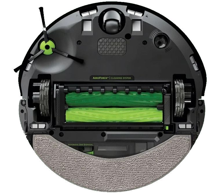 Roomba Combo j7 with the mopping pad attached