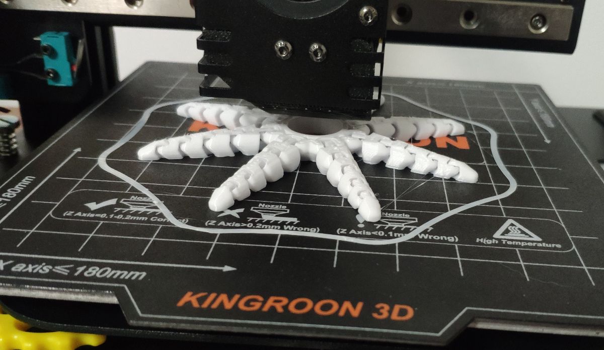 Kingroon KP3S printing octopus