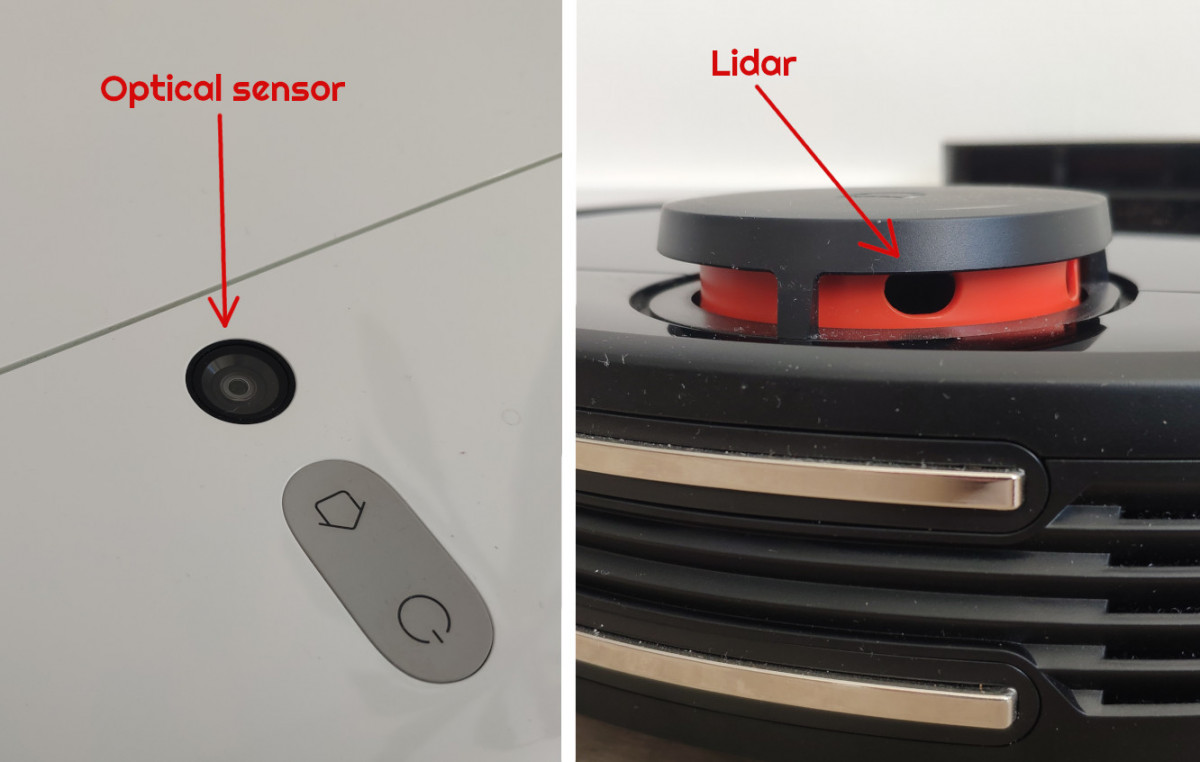 Lidar vs. Optical sensor (ToF)