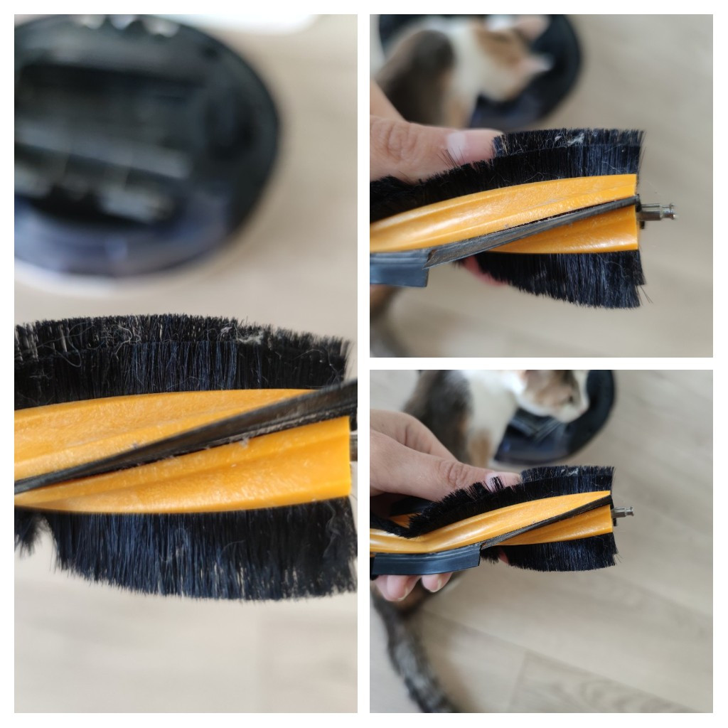 Two levels of bristles agitate carpets better