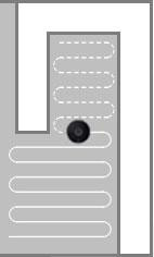 Random cleaning pattern