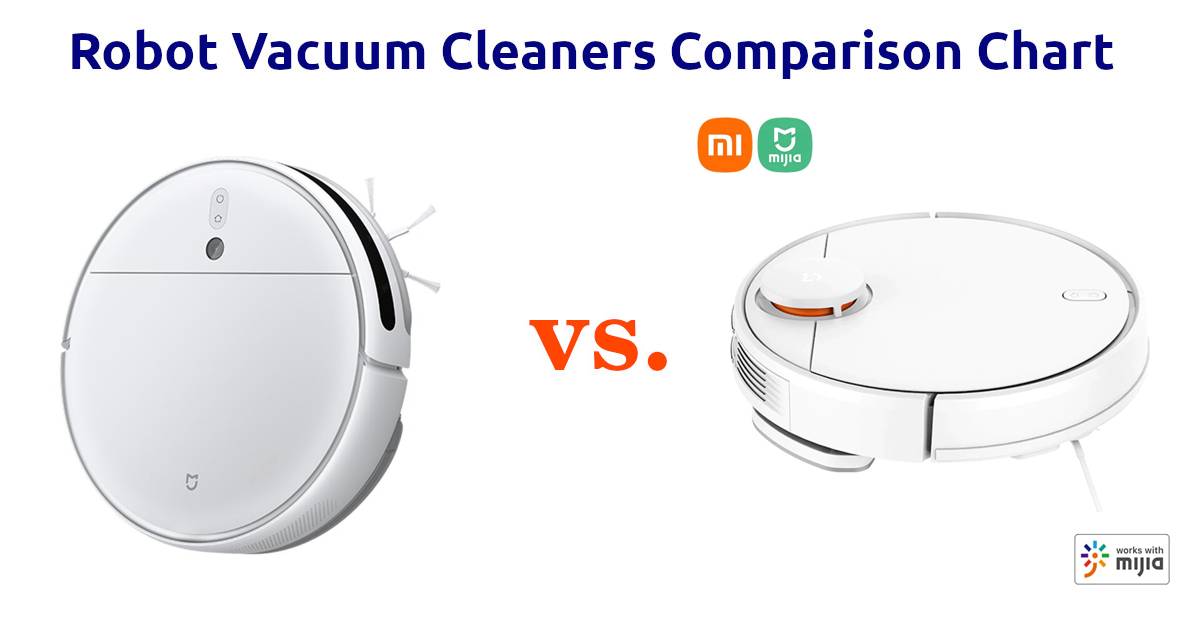 Compare Xiaomi Mi Robot Vacuum 2C vs. Xiaomi Mijia Robot Vacuum Cleaner