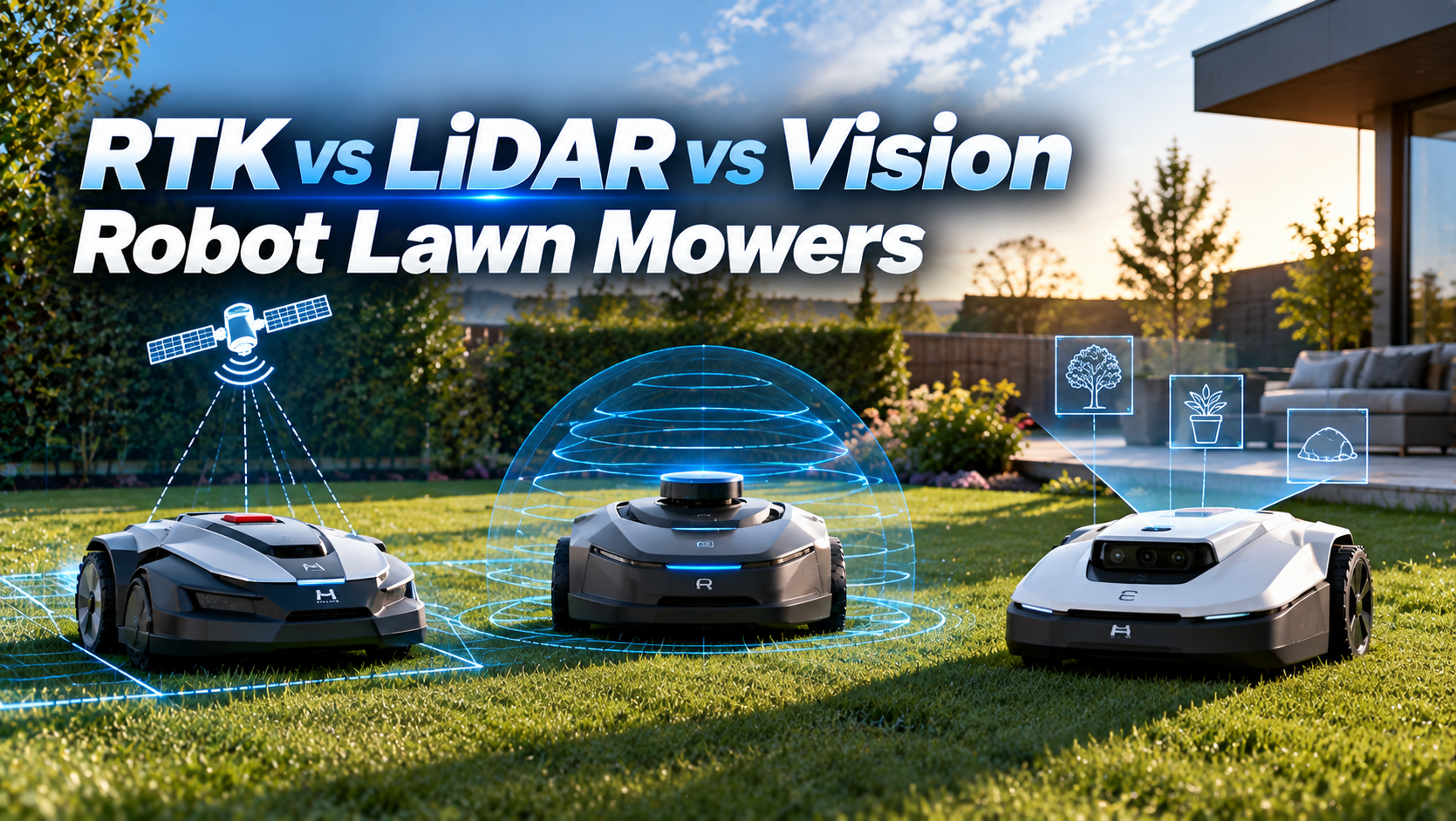 RTK vs LiDAR vs Vision Robot Lawn Mowers