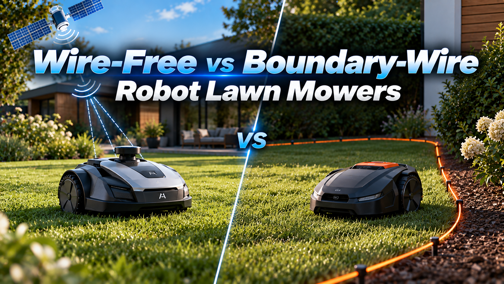 Wire-Free vs Boundary-Wire Robot Lawn Mowers